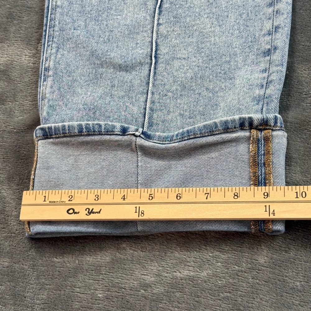 Dear John Holly Straight Leg Women's Jeans Front Seam Cuffed Size 31 High Rise - Picture 10 of 10